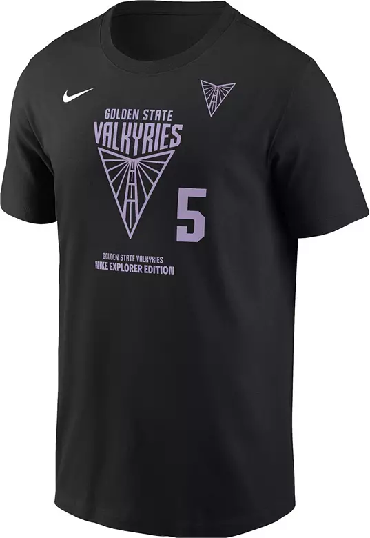 Nike Men's Golden State Valkyries Kayla Thornton #5 Black T-Shirt