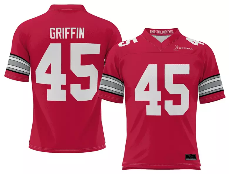 ProSphere Youth Ohio State Buckeyes Archie Griffin #45 Red Heisman Jersey 1 ProSphere Youth Ohio State Buckeyes Archie Griffin #45 Red Heisman Jersey