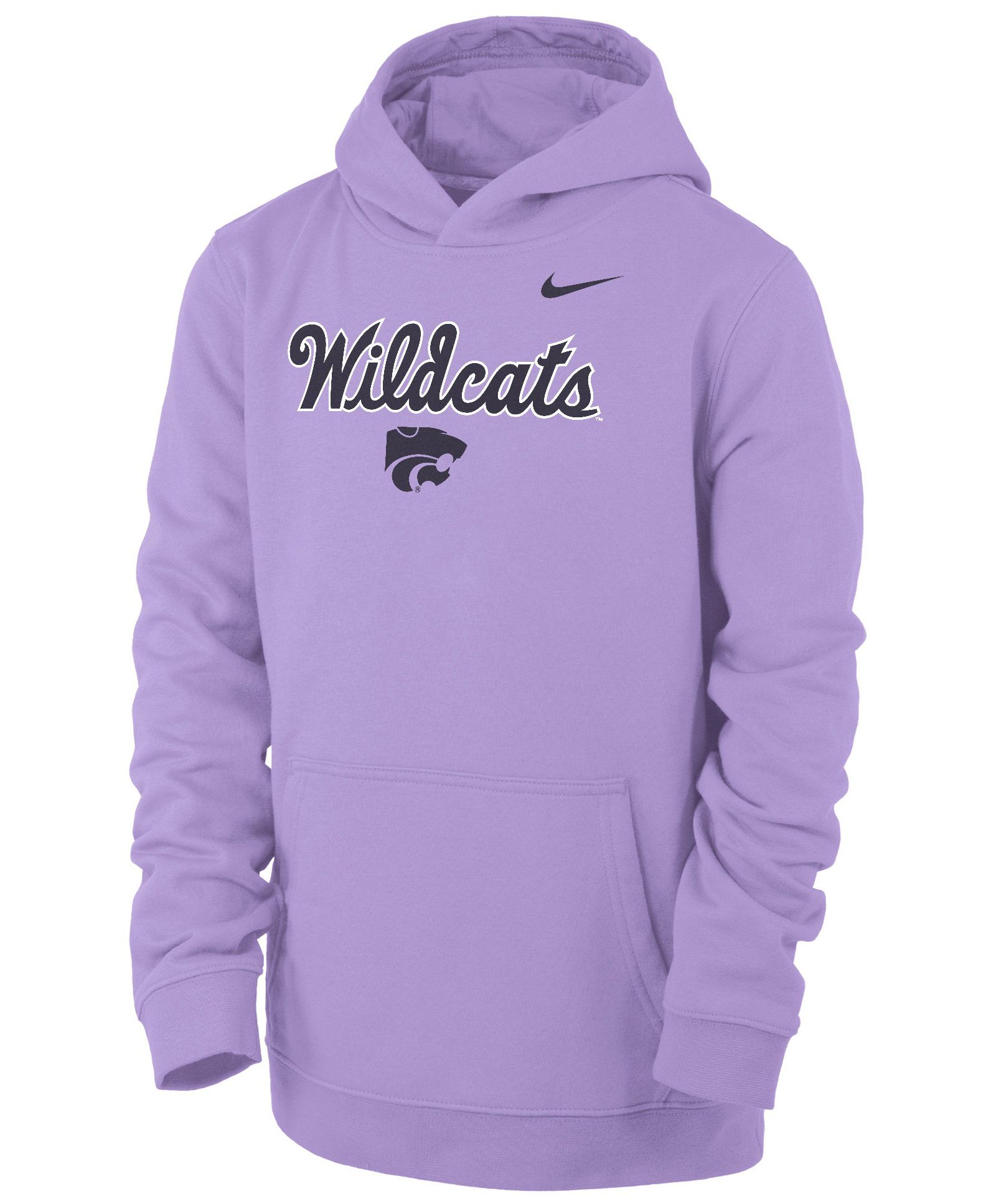 Nike Youth Kansas State Wildcats Lilac Fleece Pullover Hoodie