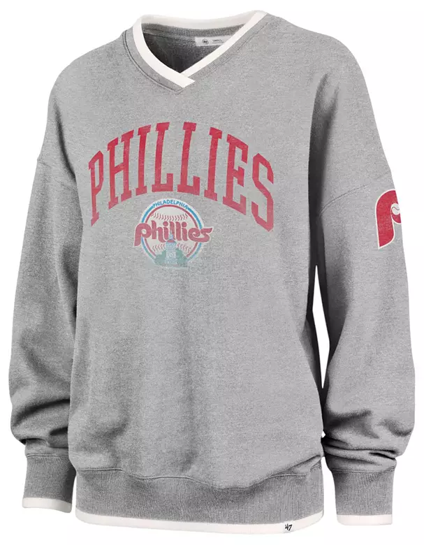'47 Women's Philadelphia Phillies Gray Daze Pullover Hoodie 1 '47 Women's Philadelphia Phillies Gray Daze Pullover Hoodie