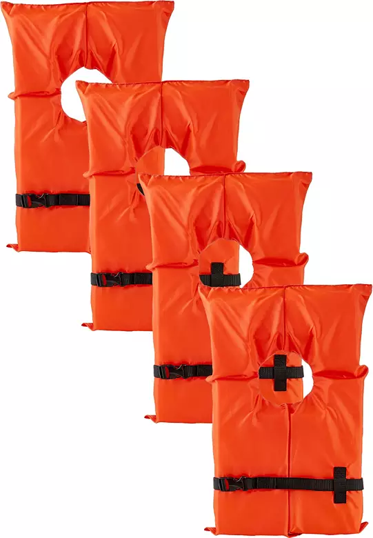 DBX Adult Type II Nylon Life Vest- 4-Pack 1 DBX Adult Type II Nylon Life Vest- 4-Pack