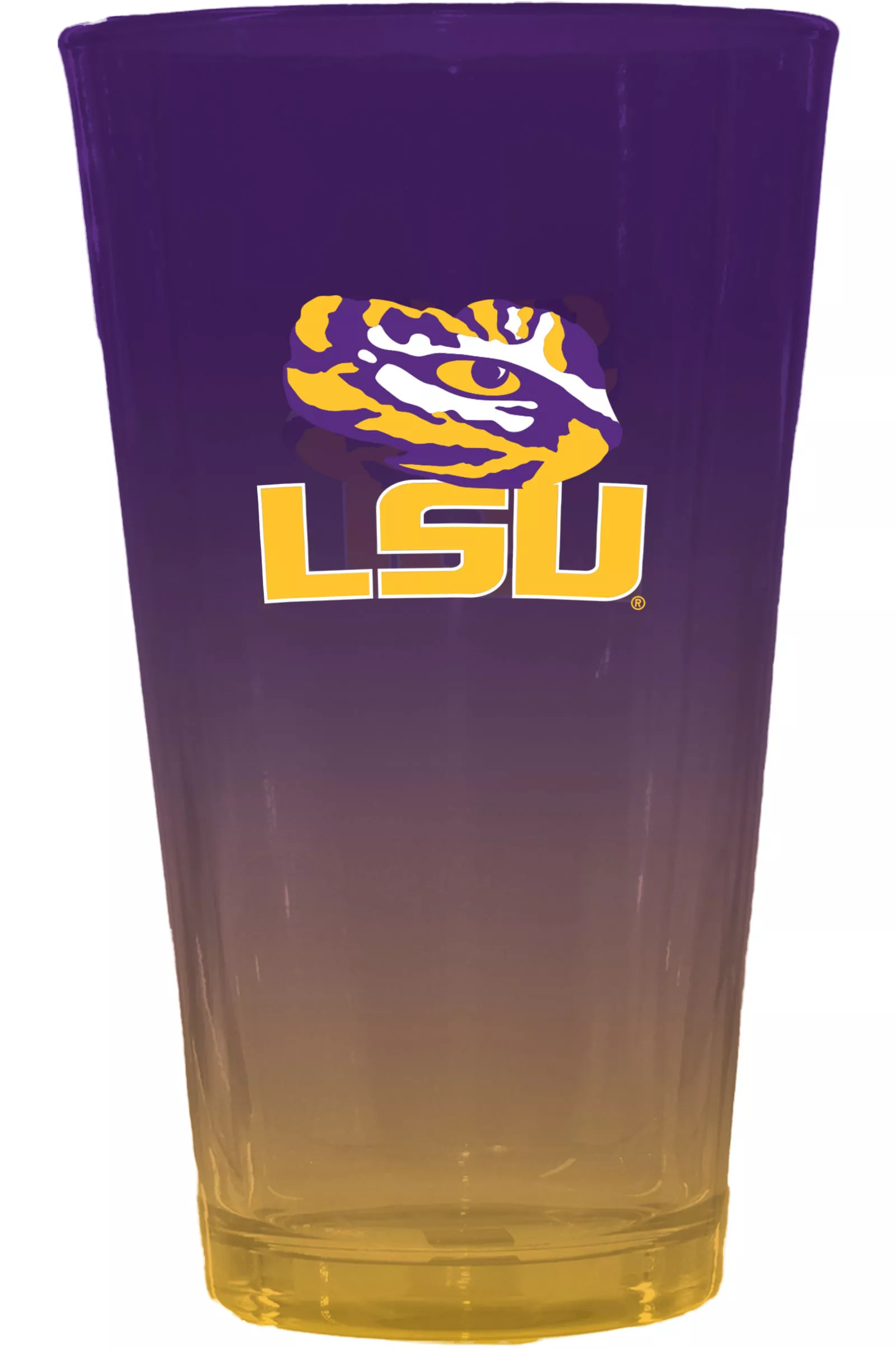 The Memory Company LSU Tigers 16 oz. Ombre Pint Glass 1 The Memory Company LSU Tigers 16 oz. Ombre Pint Glass