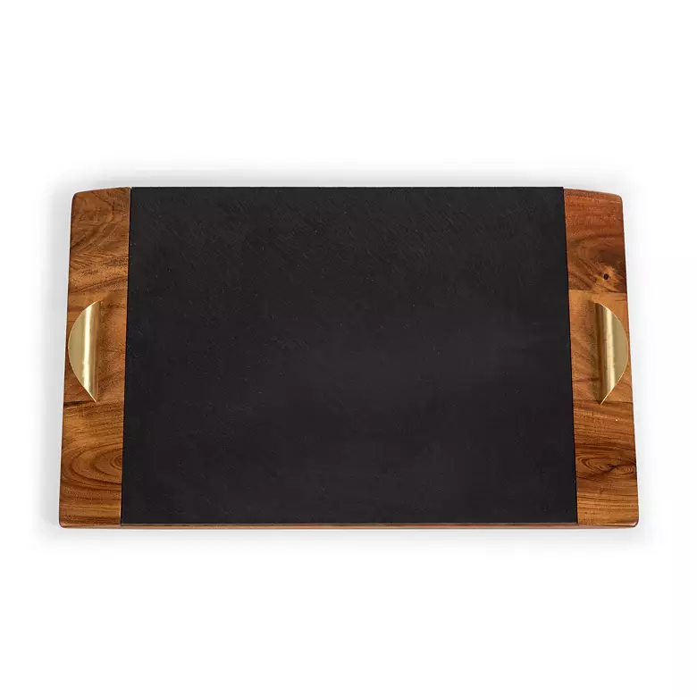 Picnic Time Arizona Diamondbacks Acacia and Covina Slate Serving Tray 2 Picnic Time Arizona Diamondbacks Acacia and Covina Slate Serving Tray