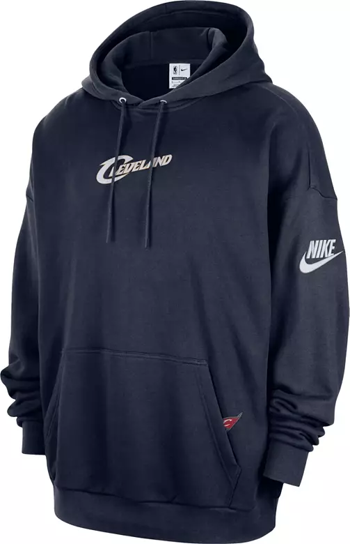 Nike Adult Cleveland Cavaliers Hardwood Classics Navy Club Pullover Hoodie
