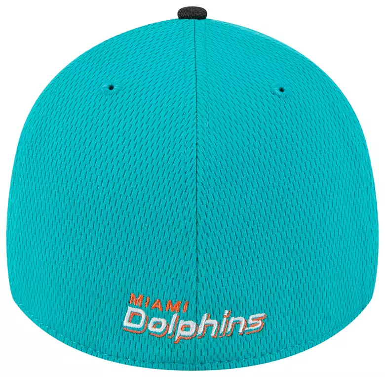 New Era Adult Miami Dolphins Aqua Night 39Thirty Stretch Fit Hat