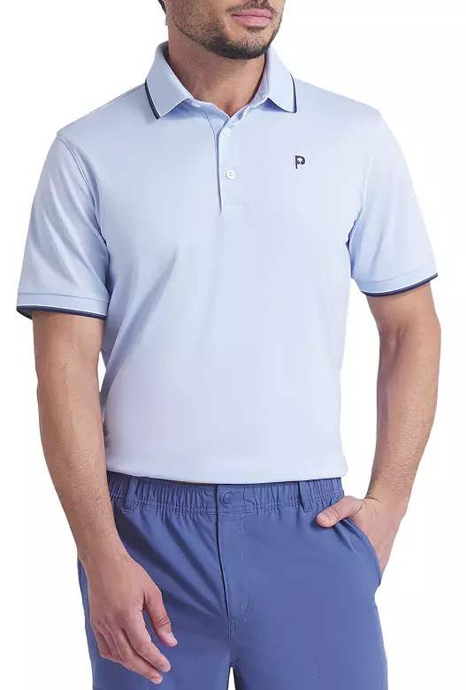 PUMA X PTC Men's Tipped Golf Polo 1 PUMA X PTC Men's Tipped Golf Polo