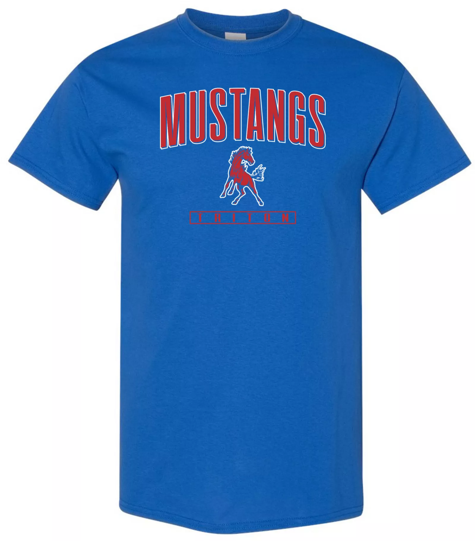 Pel Athletic Adult Triton Regional High School Logo Blue T-Shirt 1 Pel Athletic Adult Triton Regional High School Logo Blue T-Shirt