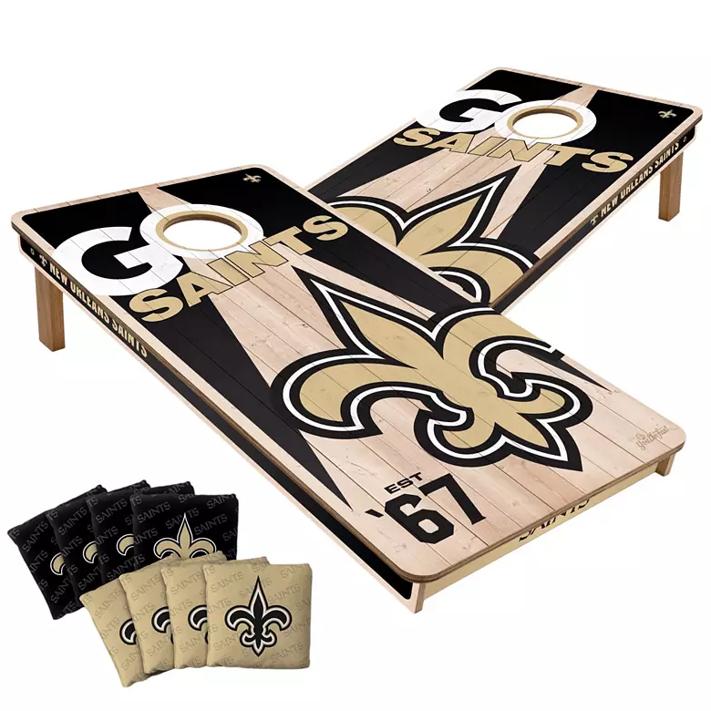 YouTheFan New Orleans Saints 2' x 4' Cornhole Boards 1 YouTheFan New Orleans Saints 2' x 4' Cornhole Boards
