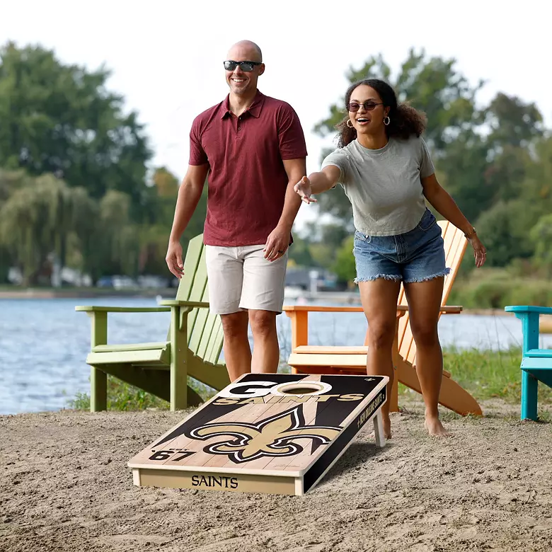 YouTheFan New Orleans Saints 2' x 4' Cornhole Boards 2 YouTheFan New Orleans Saints 2' x 4' Cornhole Boards