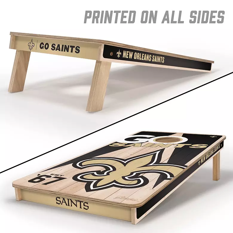 YouTheFan New Orleans Saints 2' x 4' Cornhole Boards 3 YouTheFan New Orleans Saints 2' x 4' Cornhole Boards
