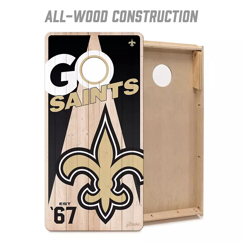 YouTheFan New Orleans Saints 2' x 4' Cornhole Boards 4 YouTheFan New Orleans Saints 2' x 4' Cornhole Boards