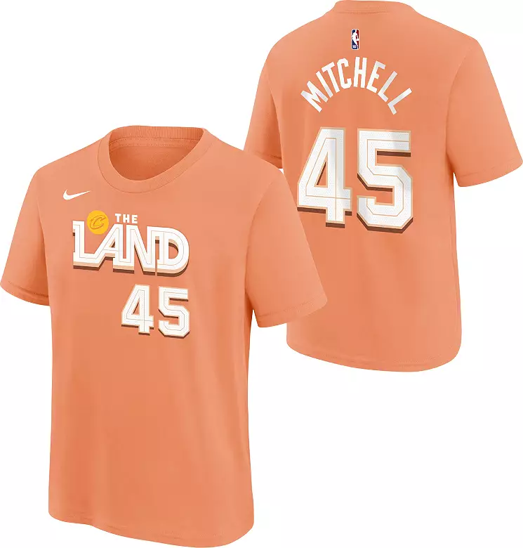 Nike Youth 2025-26 City Edition Cleveland Cavaliers Donovan Mitchell #45 T-Shirt