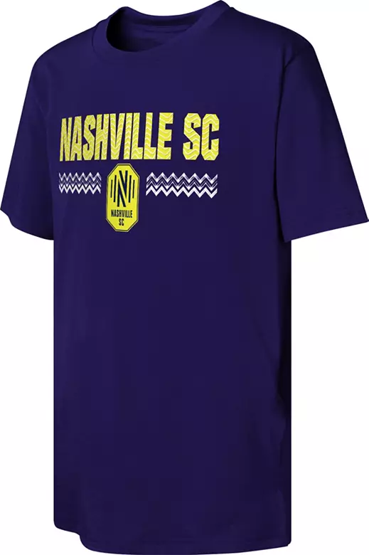 MLS Youth Nashville SC Wordmark Navy T-Shirt 1 MLS Youth Nashville SC Wordmark Navy T-Shirt
