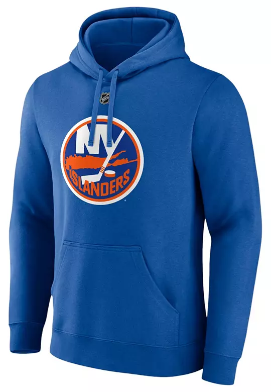 NHL Adult New York Islanders Mathew Barzal #13 2024-2025 Blue Pullover Hoodie 2 NHL Adult New York Islanders Mathew Barzal #13 2024-2025 Blue Pullover Hoodie