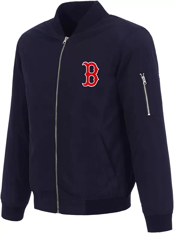 JH Design Men's Boston Red Sox Navy Bomber Jacket