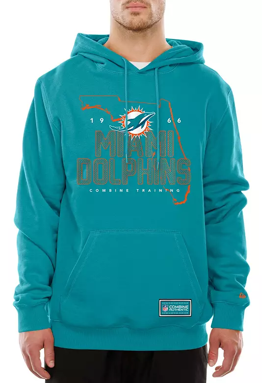 New Era Men's Miami Dolphins Turquoise Combine State Hoodie