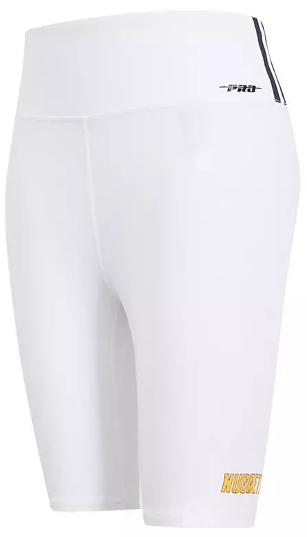 Pro Standard Women's Denver Nuggets White Classic Cotton Bike Shorts 2 Pro Standard Women's Denver Nuggets White Classic Cotton Bike Shorts