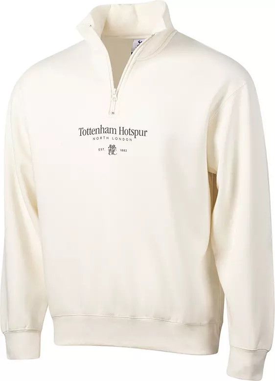 Sport Design Sweden Men's Tottenham Off White 1/2 Zip Hoodie