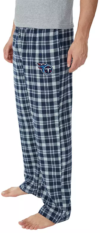 Concepts Sport Men's Tennessee Titans Navy Hawthorn Flannel Sleep Pants