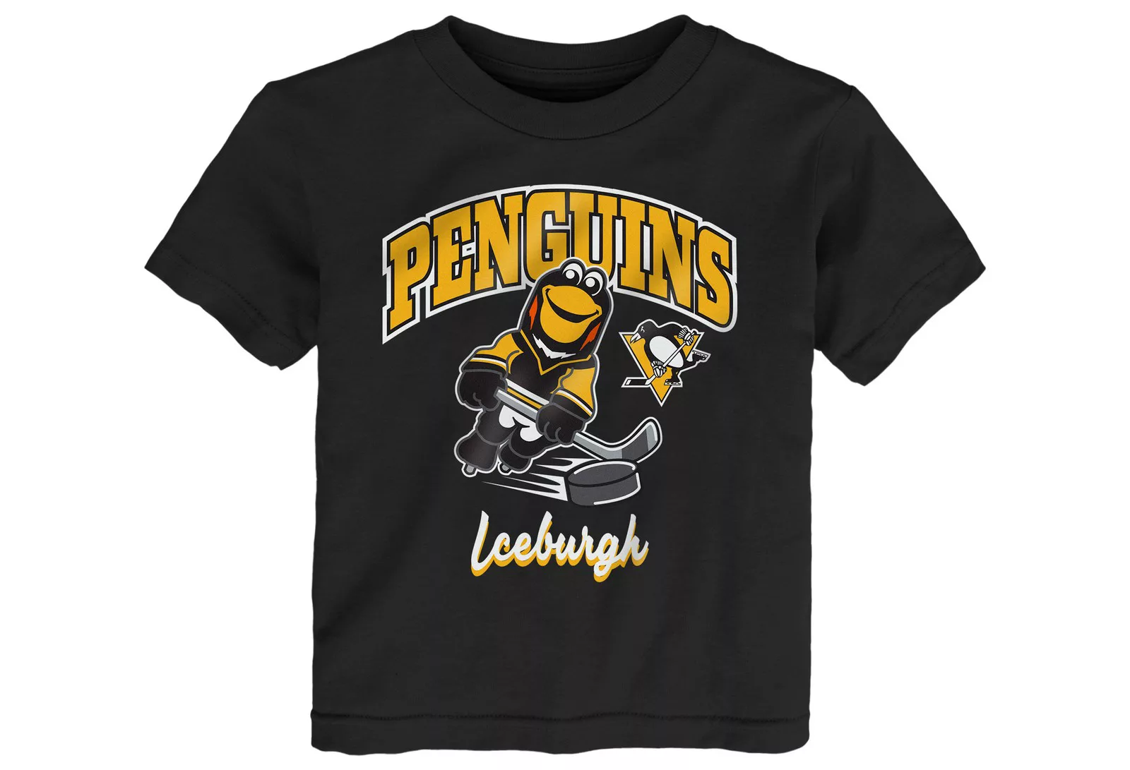 NHL Toddler Pittsburgh Penguins Black Mascot T-Shirt