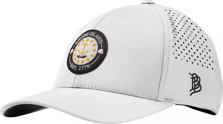Branded Bills Adult Rhode Island White Compass Performance Adjustable Hat 1 Branded Bills Adult Rhode Island White Compass Performance Adjustable Hat