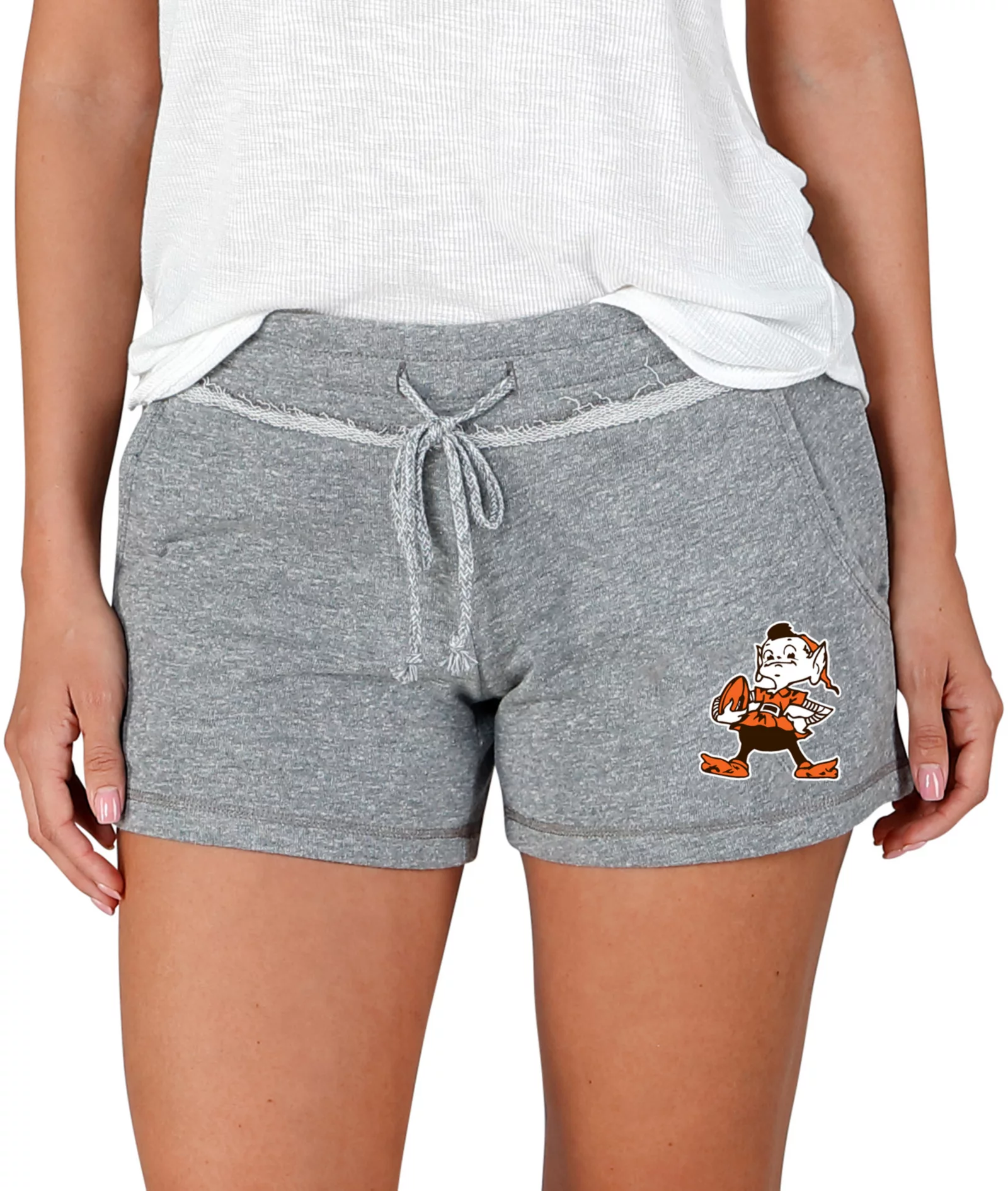 Concepts Sport Women's Cleveland Browns Mainstream Terry Grey Shorts