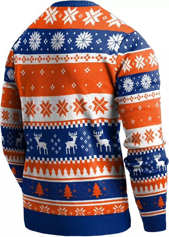 FOCO Men's New York Mets Blue Ugly Knit Sweater