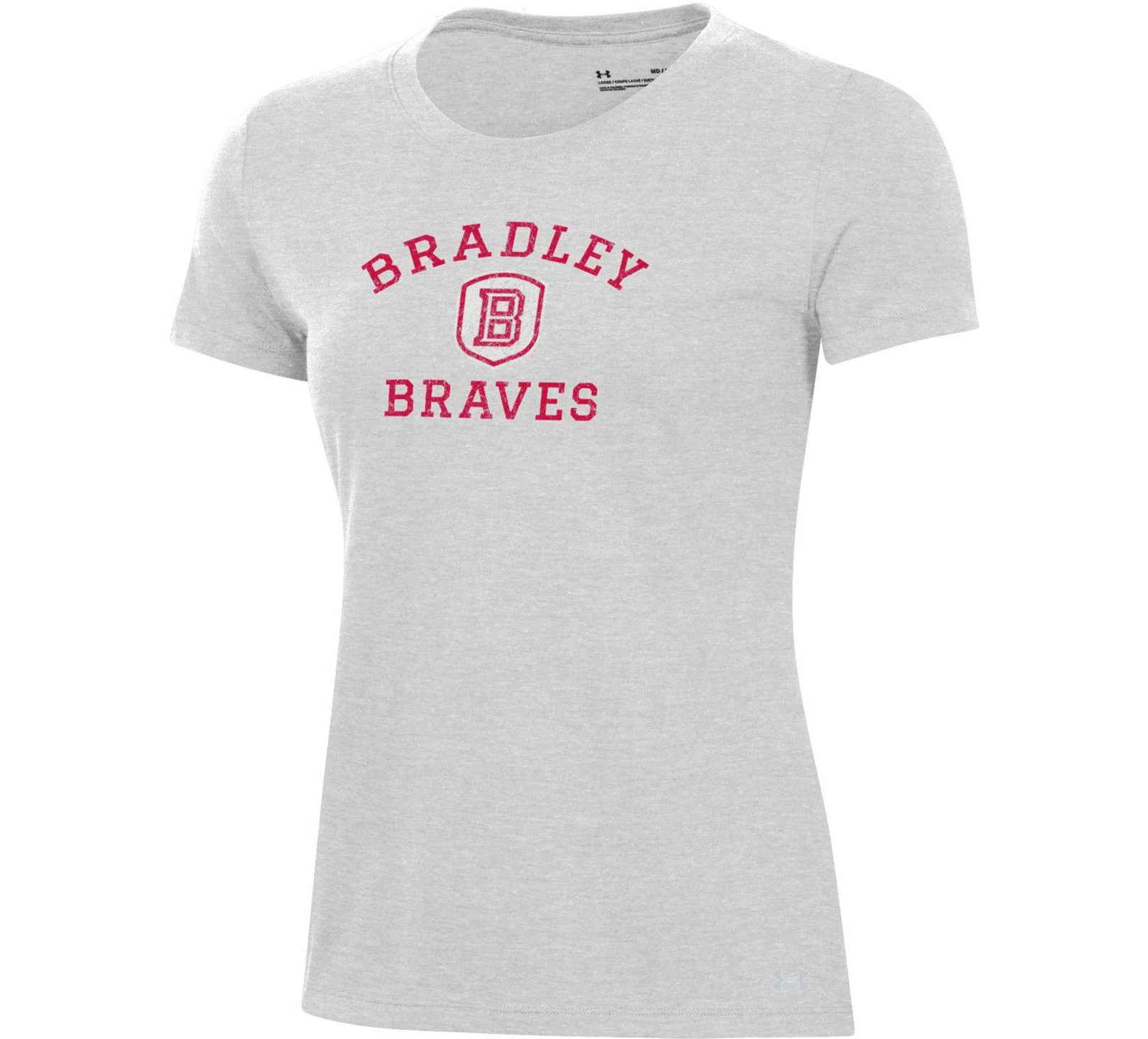 Under Armour Women's Bradley Braves Silver Heather Pennant T-Shirt
