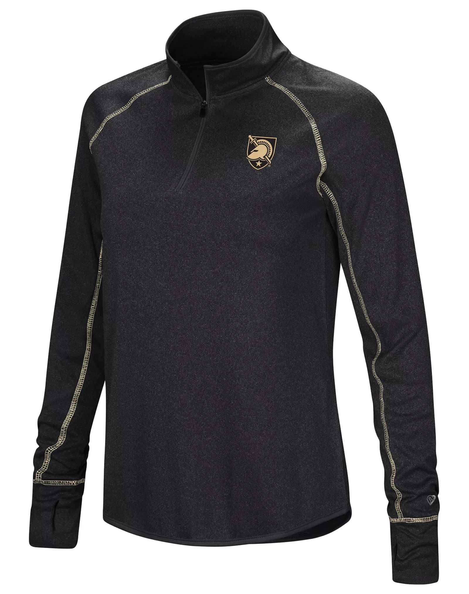 Colosseum Women's Army West Point Black Knights Black 1/4 Zip Pullover