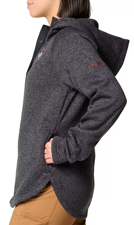 Columbia Women's Ohio State Buckeyes Black Sweater Weather 1/2 Zip Pullover 3 Columbia Women's Ohio State Buckeyes Black Sweater Weather 1/2 Zip Pullover