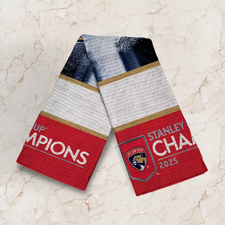 TheNorthwest Florida Panthers 2025 Stanley Cup Champions Highlight Cooling Towel