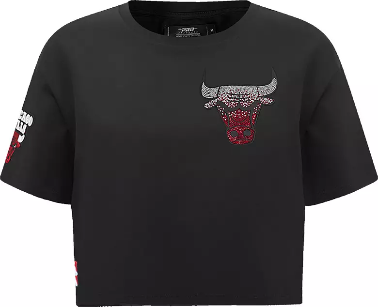 Pro Standard Women's Chicago Bulls Jewel Boxy T-Shirt 1 Pro Standard Women's Chicago Bulls Jewel Boxy T-Shirt