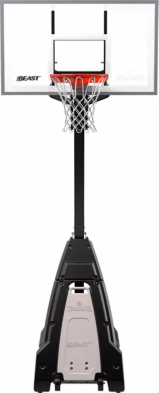 Spalding The Beast 54" Tempered Glass Portable Basketball Hoop