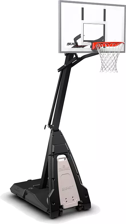 Spalding The Beast 54" Tempered Glass Portable Basketball Hoop