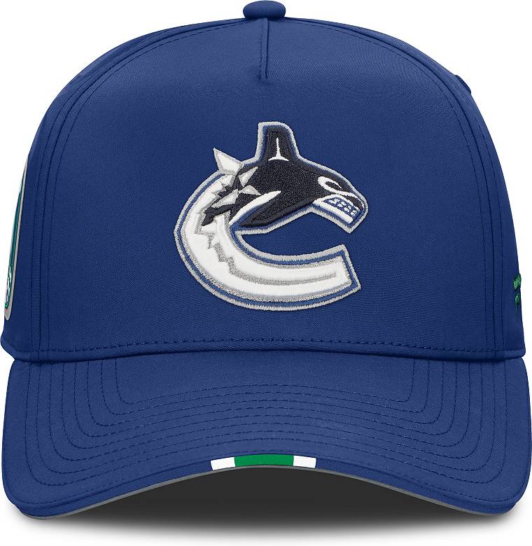 NHL Adult Vancouver Canucks Blue 2025 Draft Podium Adjustable Hat 4 NHL Adult Vancouver Canucks Blue 2025 Draft Podium Adjustable Hat