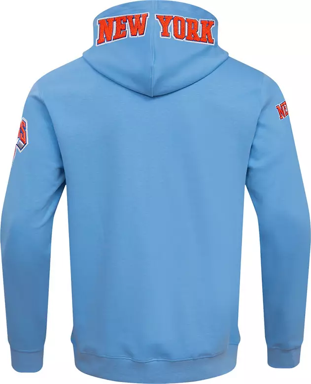 Pro Standard Men's New York Knicks Blue Chenille Full Zip Hoodie