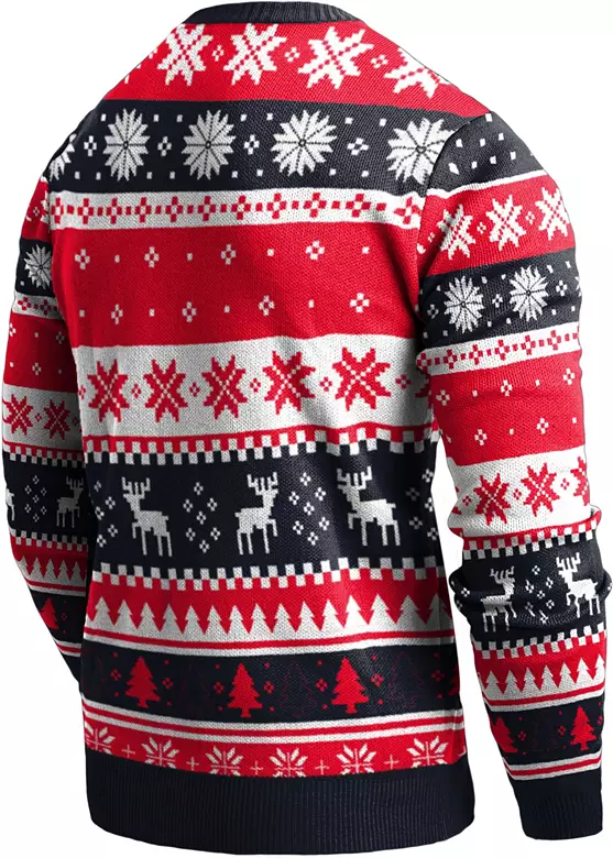 FOCO Men's Houston Texans Navy Ugly Knit Sweater 2 FOCO Men's Houston Texans Navy Ugly Knit Sweater