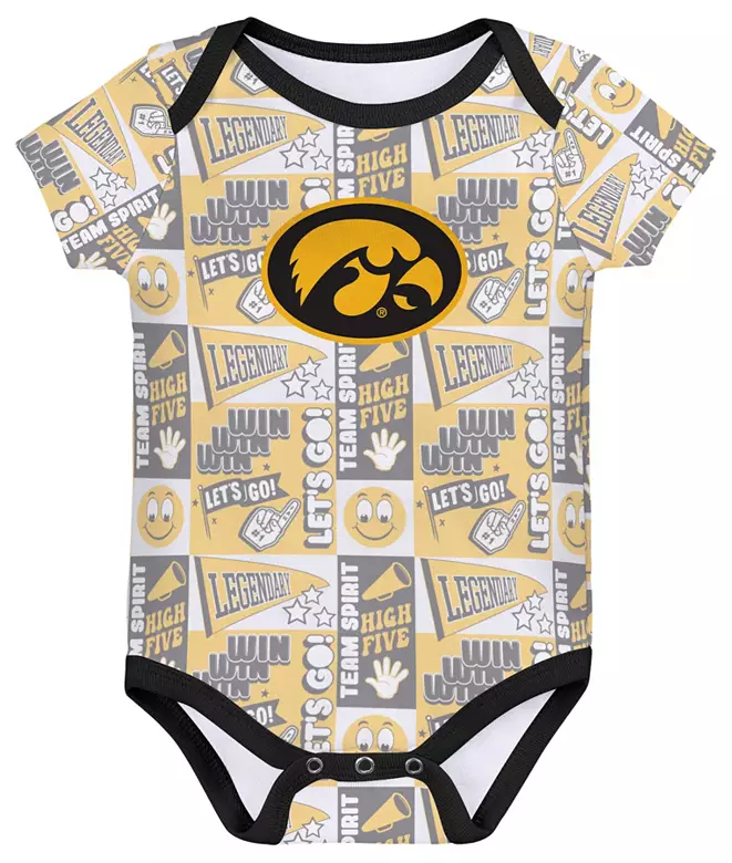 Gen2 Infant Iowa Hawkeyes Comics 3-Piece Creeper Set