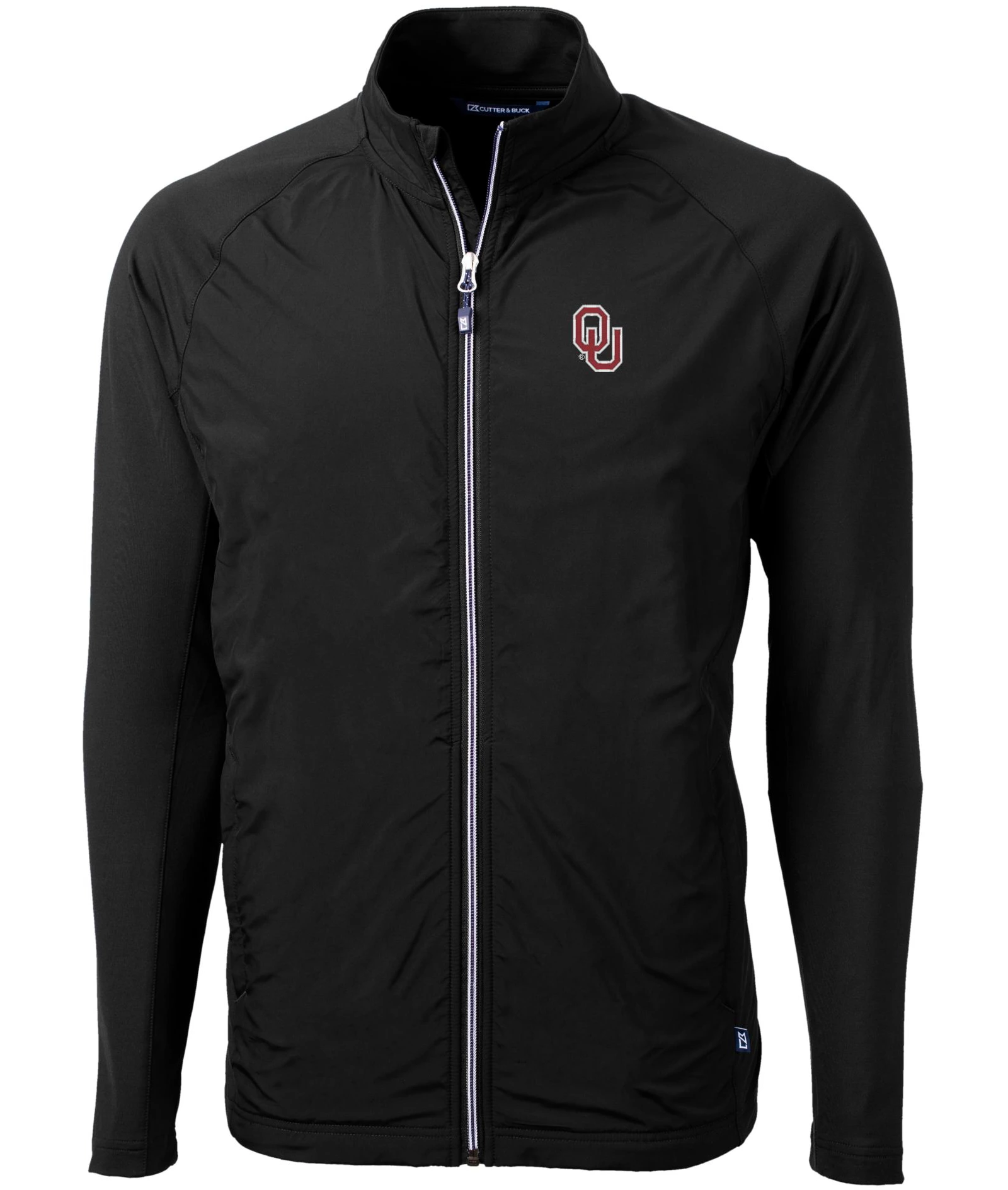 Cutter & Buck Men's Oklahoma Sooners Black Adapt Eco Knit Stretch Full-Zip Jacket 1 Cutter & Buck Men's Oklahoma Sooners Black Adapt Eco Knit Stretch Full-Zip Jacket
