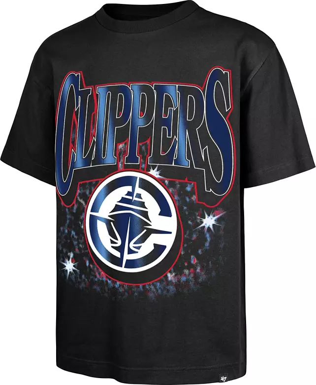 '47 Men's Los Angeles Clippers Black Everytime Foundation T-Shirt
