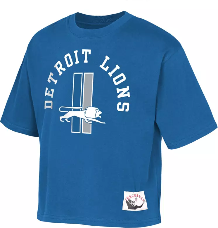 Mitchell & Ness Girls' Detroit Lions White Cropped Mesh Top 1 Mitchell & Ness Girls' Detroit Lions White Cropped Mesh Top