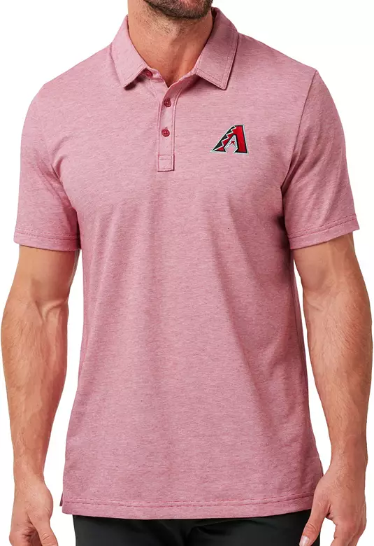 TravisMathew Men's Arizona Diamondbacks Red Zinna Polo 1 TravisMathew Men's Arizona Diamondbacks Red Zinna Polo