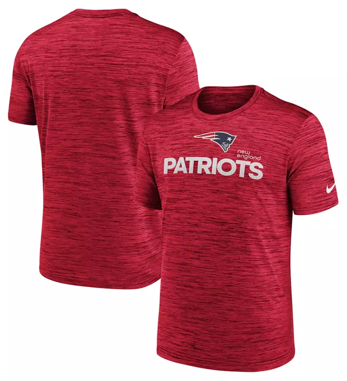 Nike Men's New England Patriots Modern Velocity University Red T-Shirt