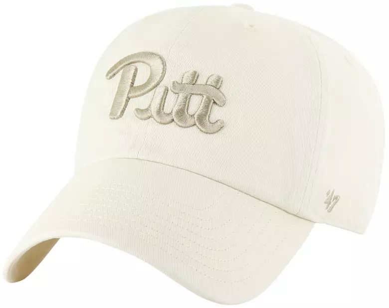 '47 Adult Pittsburgh Panthers Natural 2-Tone Foundational Clean Up Adjustable Hat