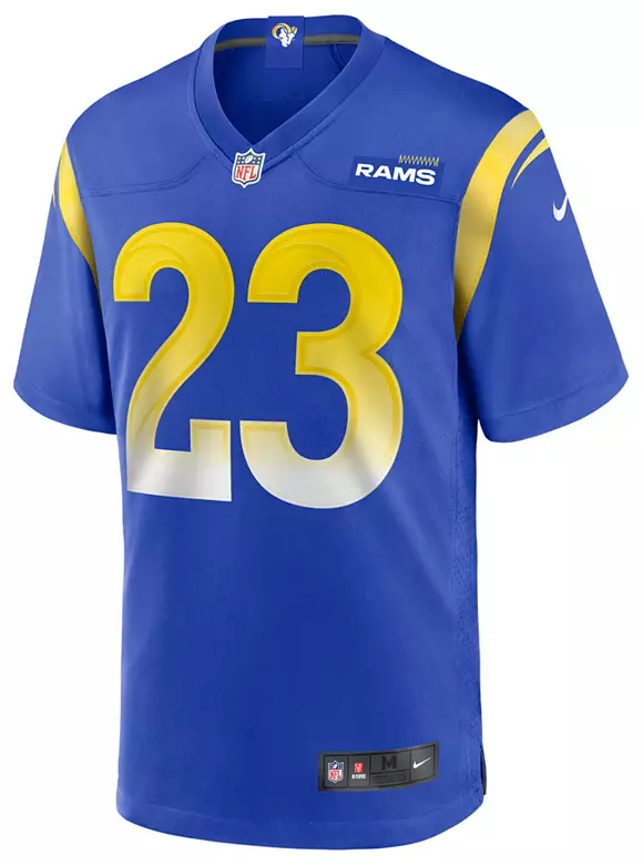 Nike Men's Los Angeles Rams Kyren Williams #23 Blue Game Jersey 2 Nike Men's Los Angeles Rams Kyren Williams #23 Blue Game Jersey