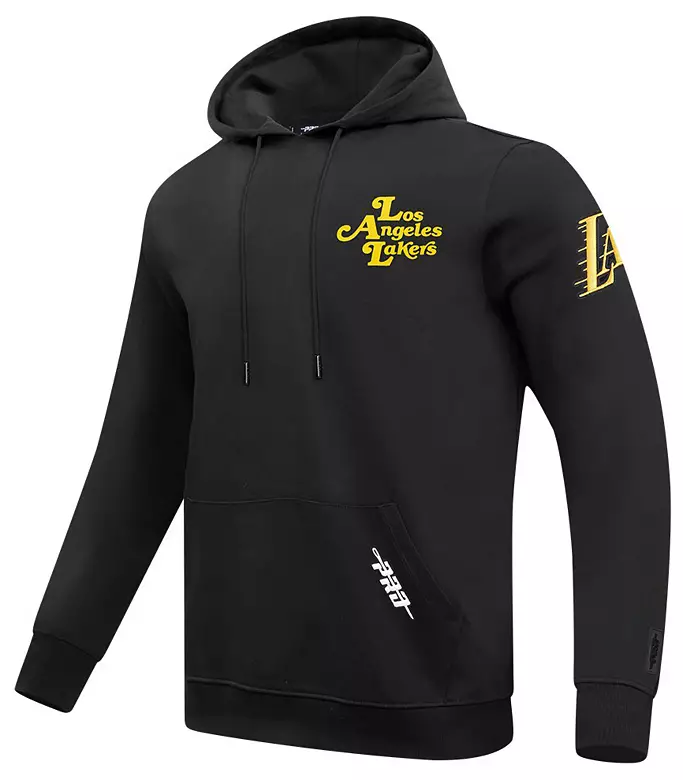 Pro Standard Men's Los Angeles Lakers Black Souvenir Fleece Pullover Hoodie 2 Pro Standard Men's Los Angeles Lakers Black Souvenir Fleece Pullover Hoodie