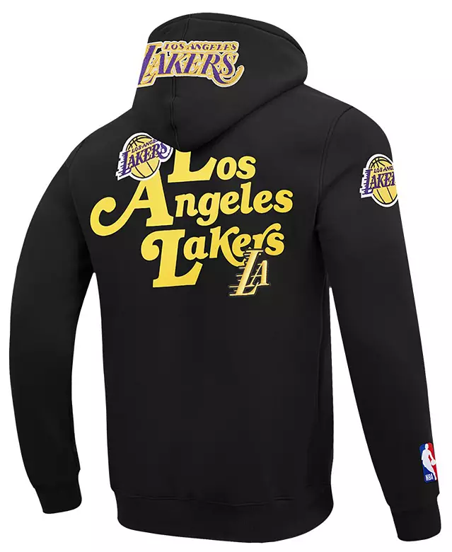 Pro Standard Men's Los Angeles Lakers Black Souvenir Fleece Pullover Hoodie 3 Pro Standard Men's Los Angeles Lakers Black Souvenir Fleece Pullover Hoodie