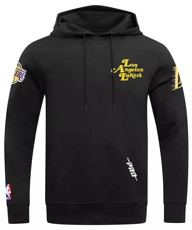 Pro Standard Men's Los Angeles Lakers Black Souvenir Fleece Pullover Hoodie 4 Pro Standard Men's Los Angeles Lakers Black Souvenir Fleece Pullover Hoodie