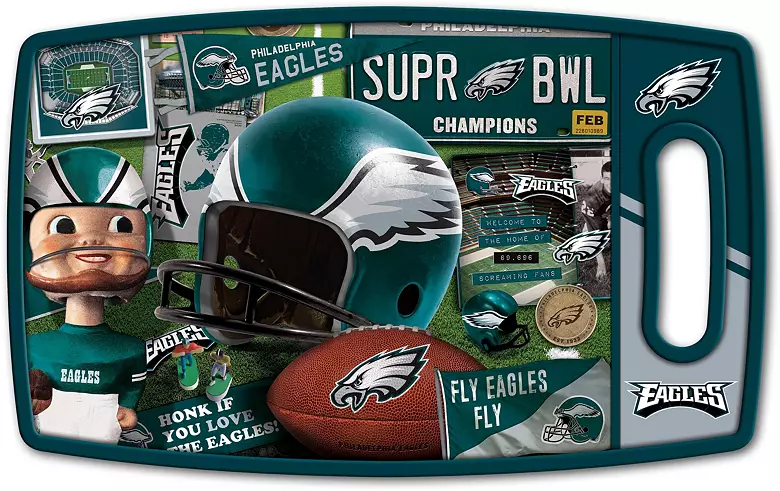 YouTheFan Philadelphia Eagles Retro Cutting Board 1 YouTheFan Philadelphia Eagles Retro Cutting Board