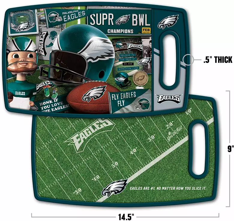 YouTheFan Philadelphia Eagles Retro Cutting Board 4 YouTheFan Philadelphia Eagles Retro Cutting Board